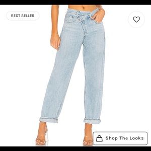 Like new Agolde Criss Cross Jeans from Aritzia